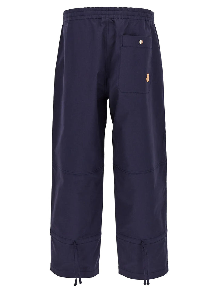 MONCLER GENIUS Blue Cotton Casual Pants