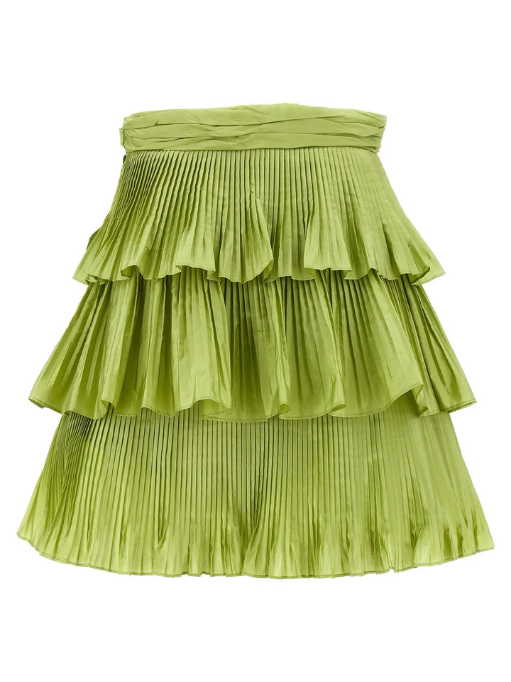 Valentino Garavani Bicolor Silk Long Skirt