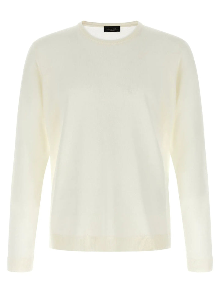 Roberto Collina Beige Merino Wool Cardigan