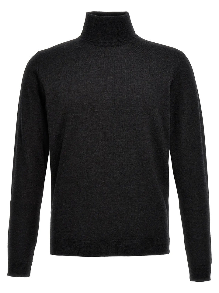 Roberto Collina Gray Merino Wool Cardigan