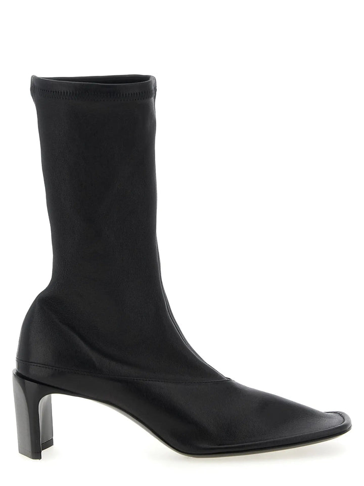 Jil Sander Black Lamb Leather Ankle Boots