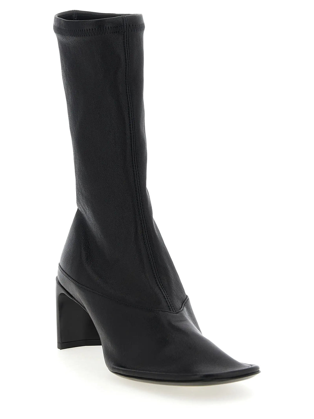 Jil Sander Black Lamb Leather Ankle Boots