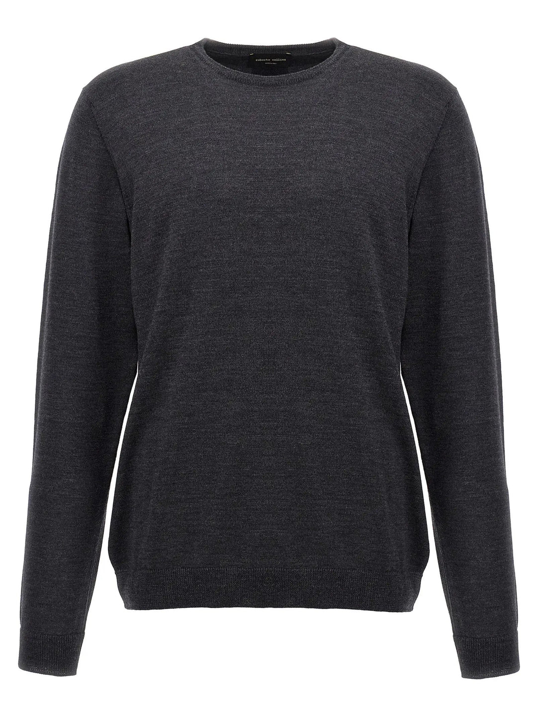 Roberto Collina Gray Merino Wool Cardigan