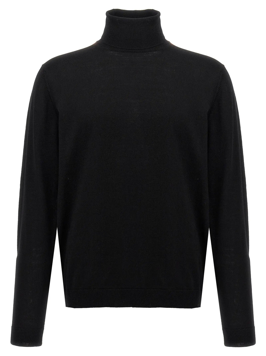 Roberto Collina Black Merino Wool Cardigan