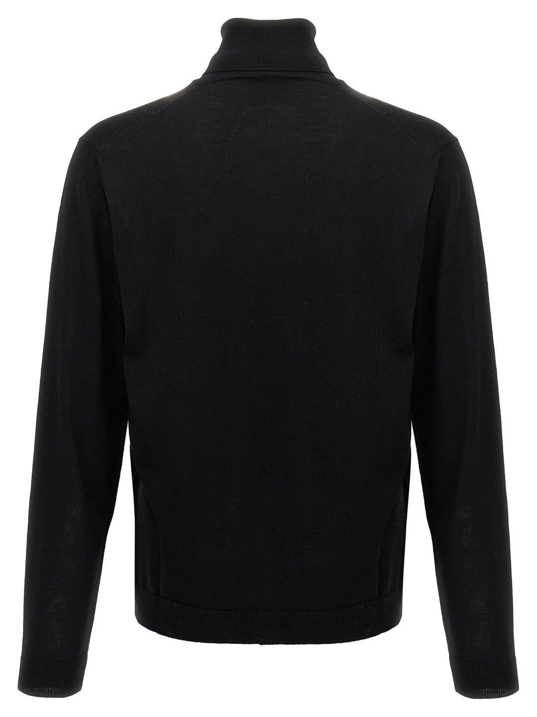 Roberto Collina Black Merino Wool Cardigan