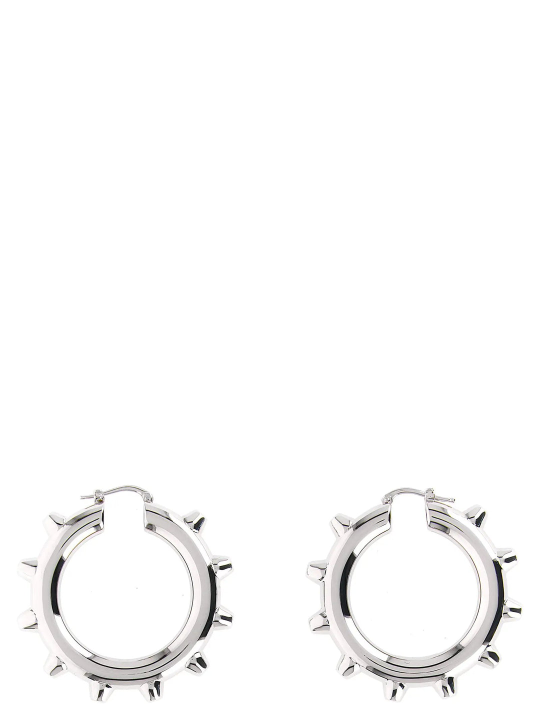 Jil Sander Silver Brass Earrings