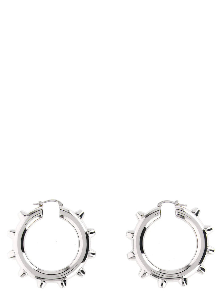 Jil Sander Silver Brass Earrings