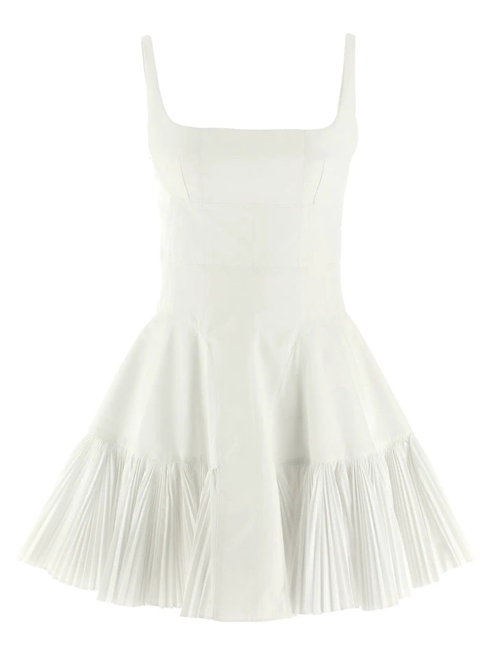 Giovanni Bedin White Poplin Short Dress