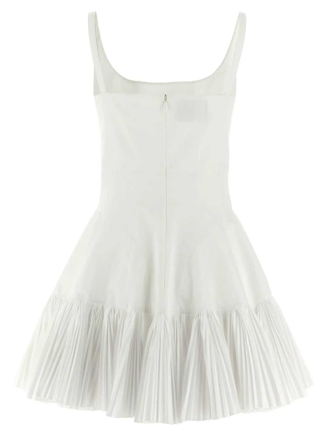 Giovanni Bedin White Poplin Short Dress