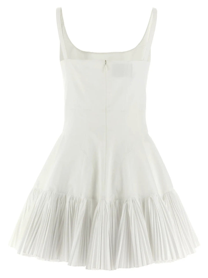Giovanni Bedin White Poplin Short Dress