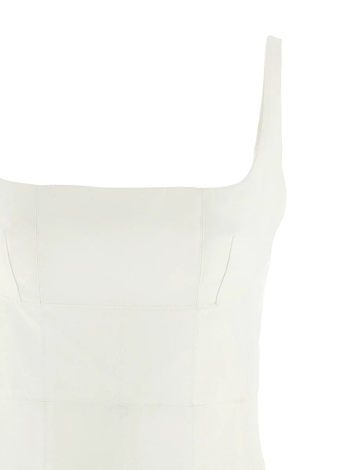 Giovanni Bedin White Poplin Short Dress