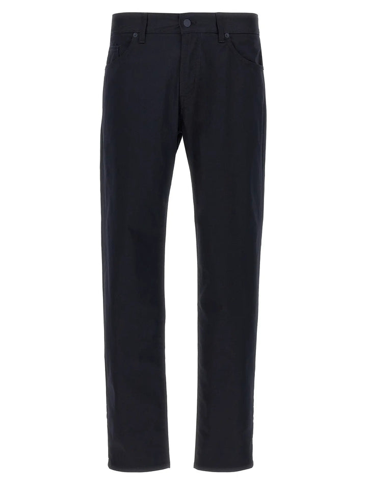 Hugo Boss Blue Cotton Casual Pants