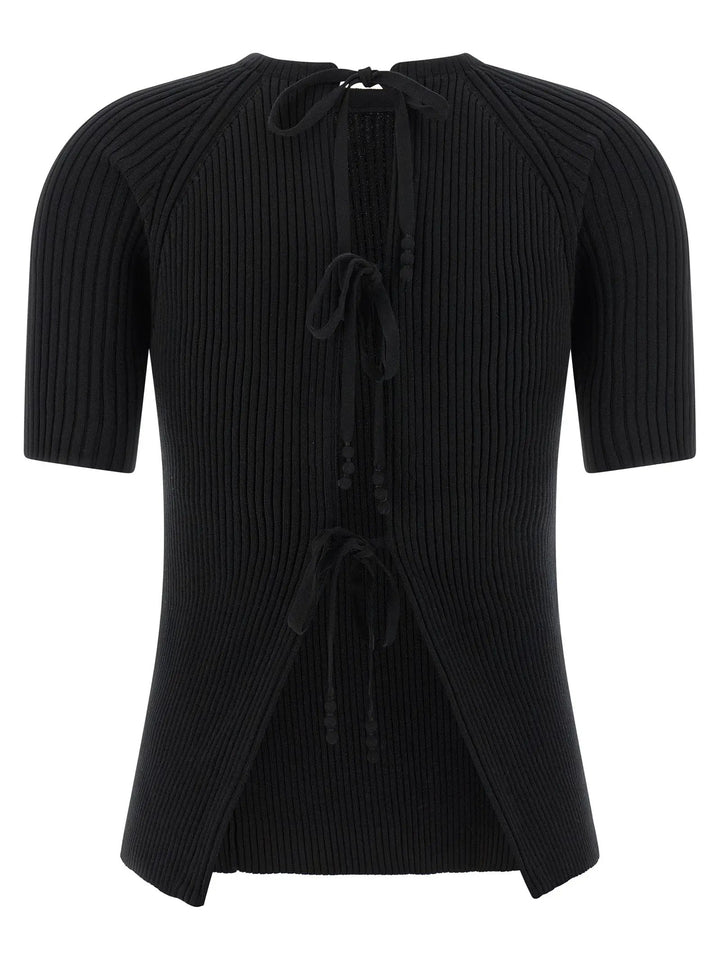 Tory Burch Black Cotton Cardigan