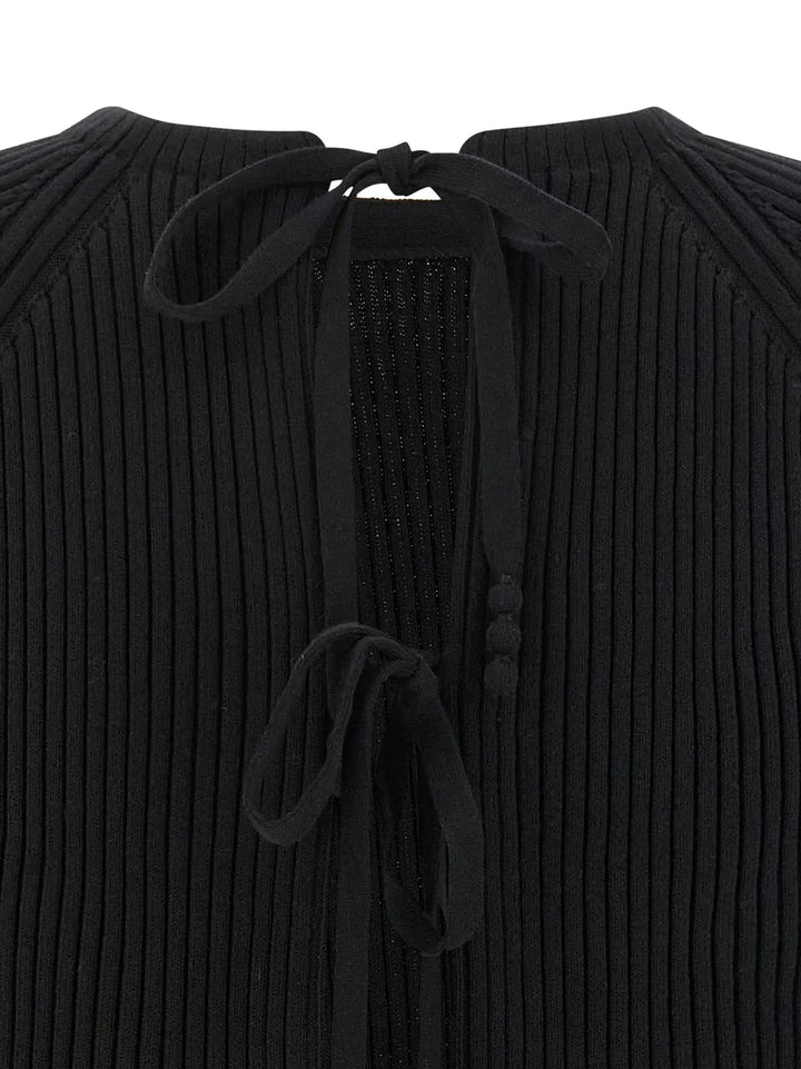 Tory Burch Black Cotton Cardigan