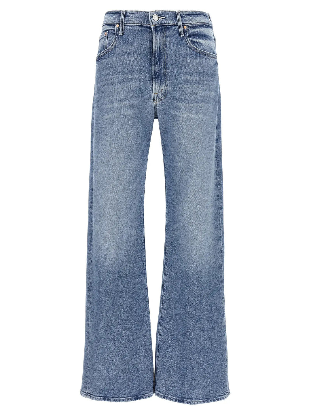 Mother Denim Blue Cotton High-Waisted Jean