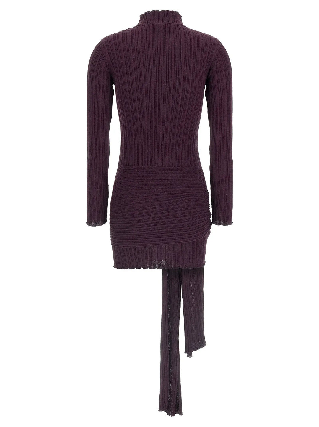 Giuseppe Di Morabito Purple Wool Short Dress