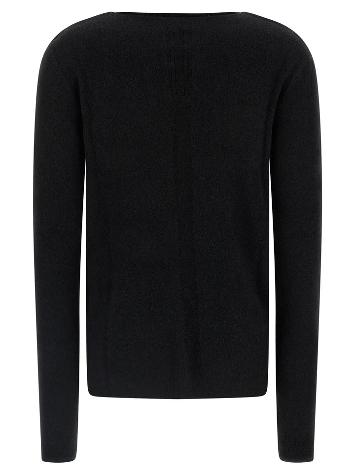 Rick Owens Black Wool Cardigan