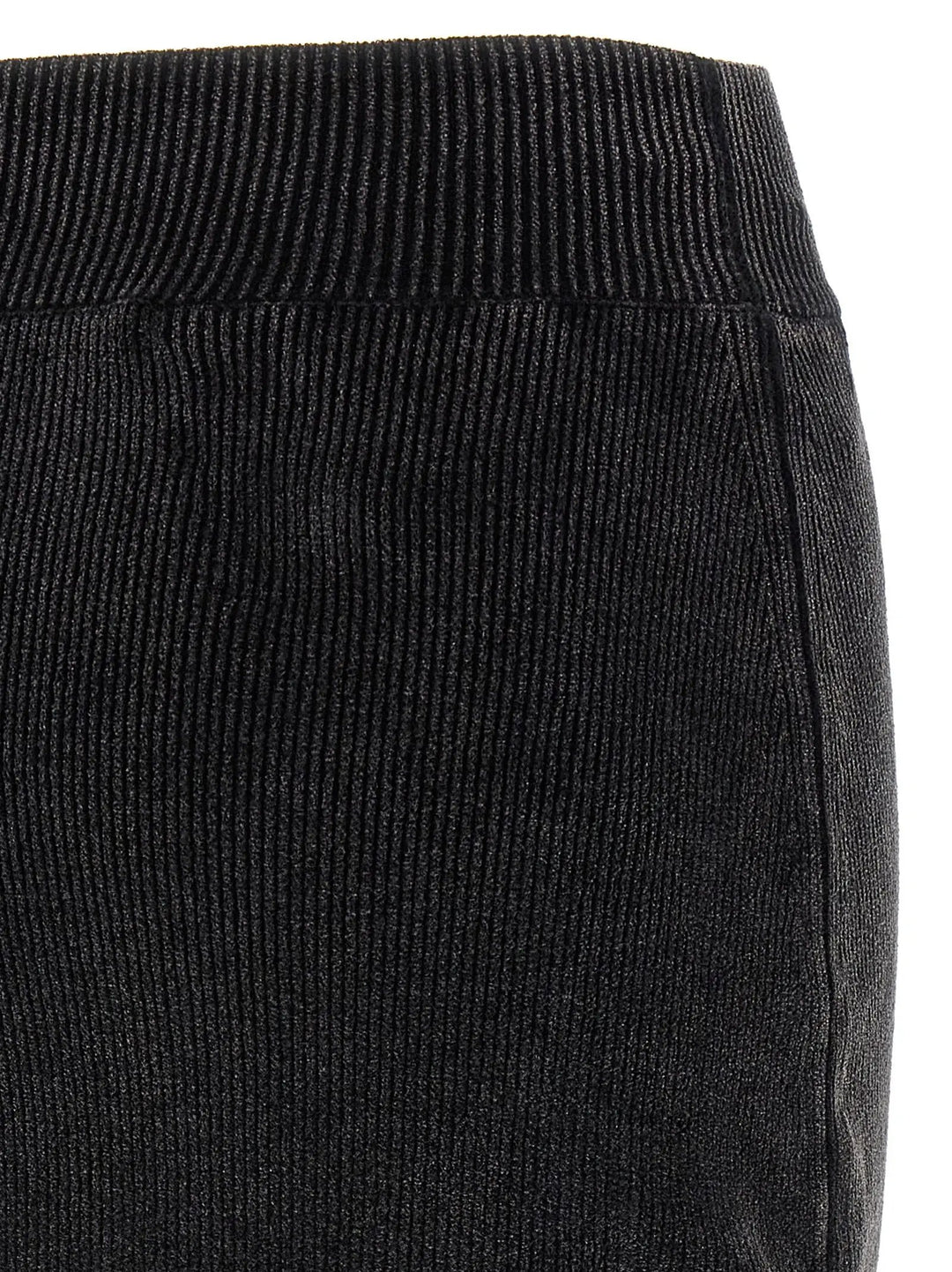 Alexander Wang Black Cotton Long Skirt