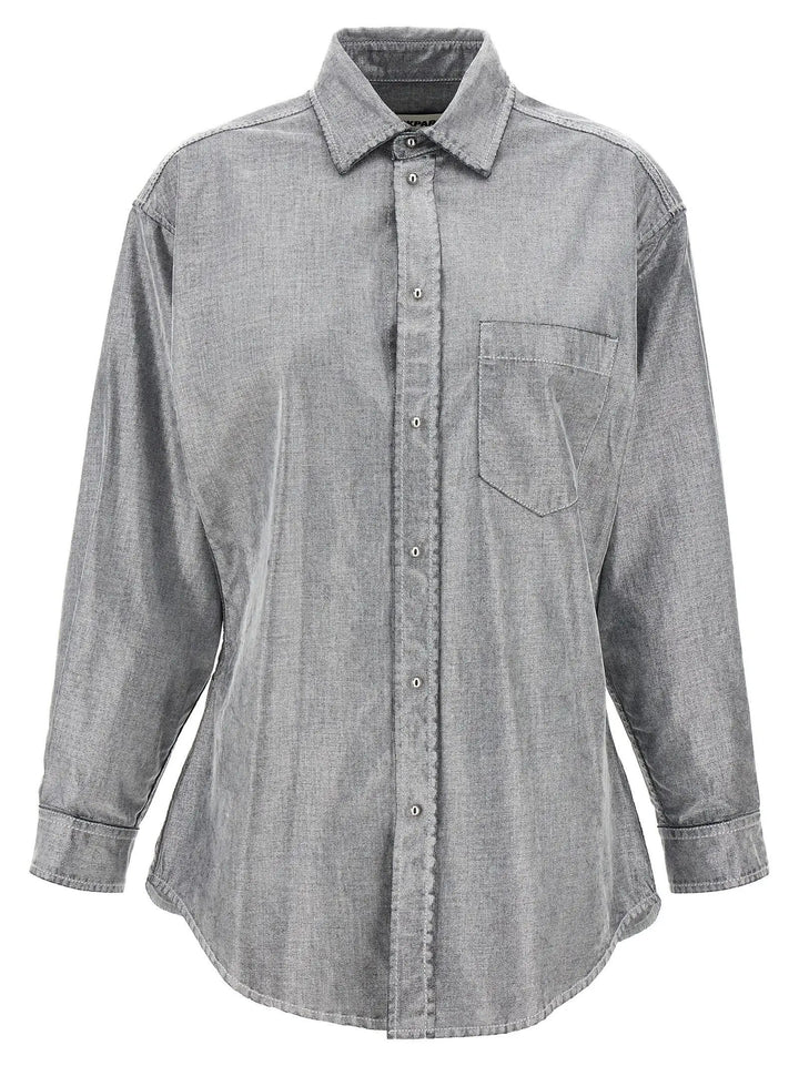 Darkpark Silver Cotton Blouse