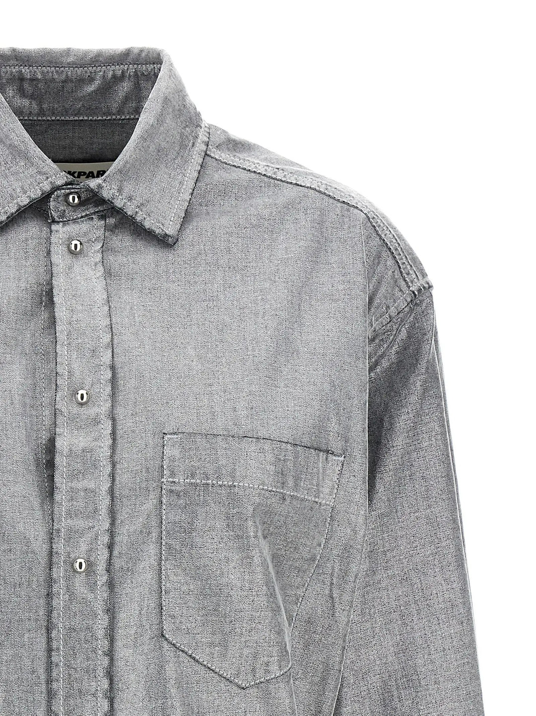 Darkpark Silver Cotton Blouse
