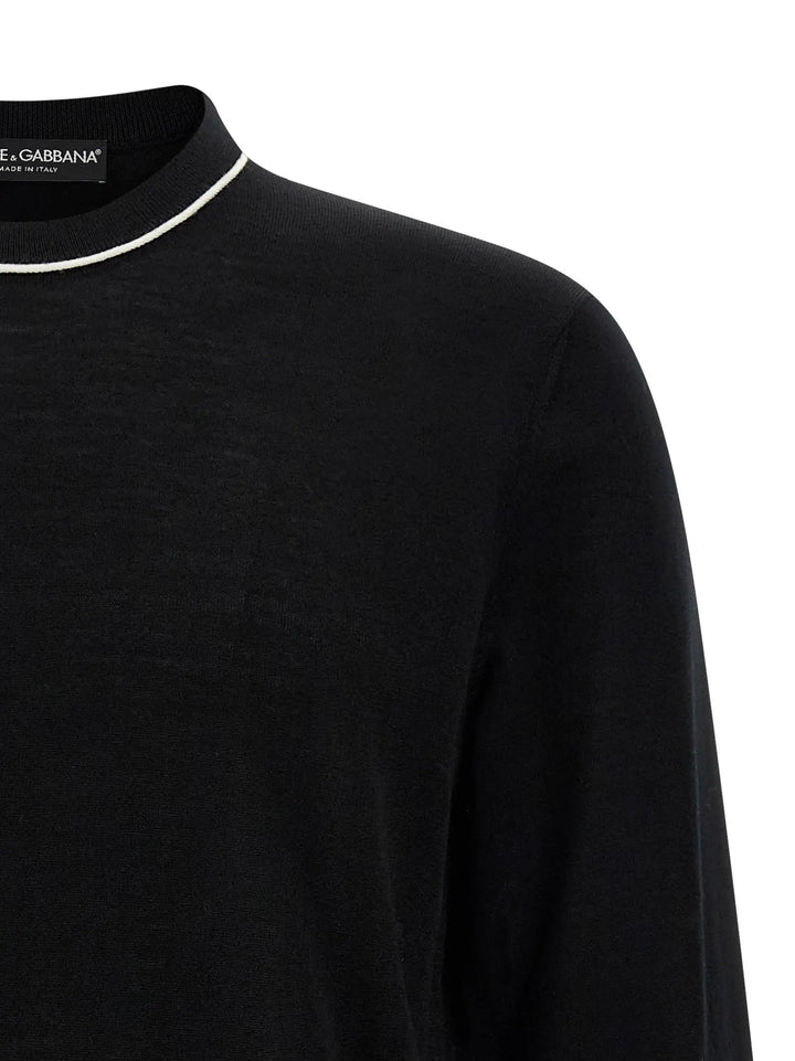 Dolce &amp; Gabbana Black Marabou Cardigan