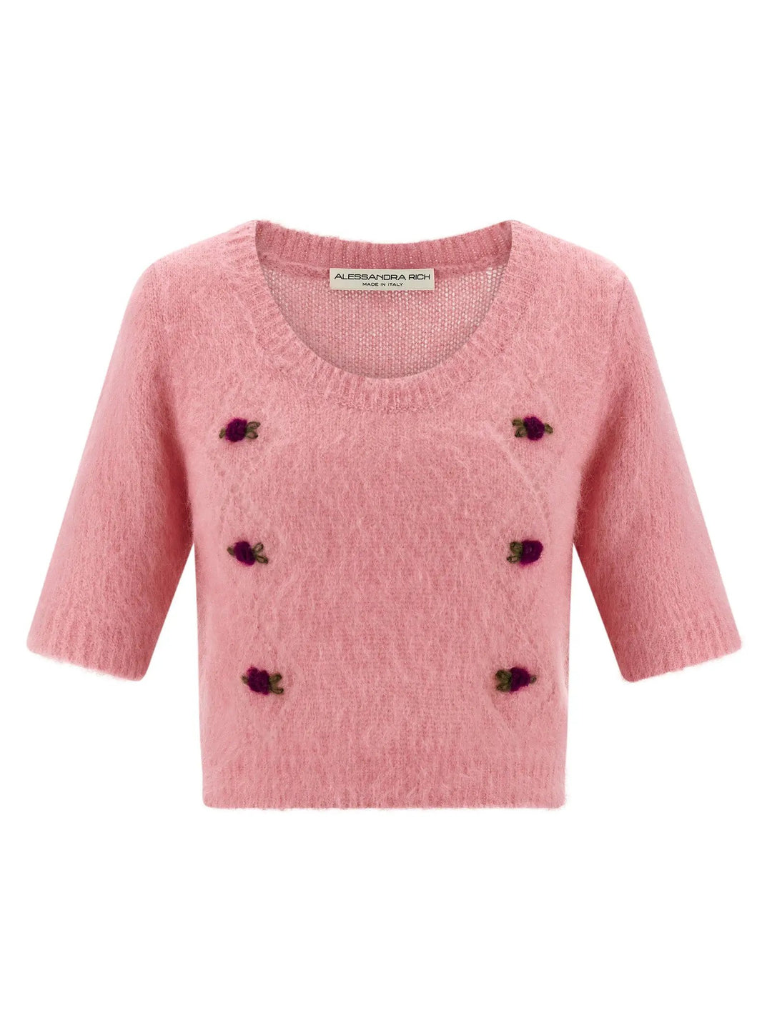 Alessandra Rich Multicolor Wool Cardigan