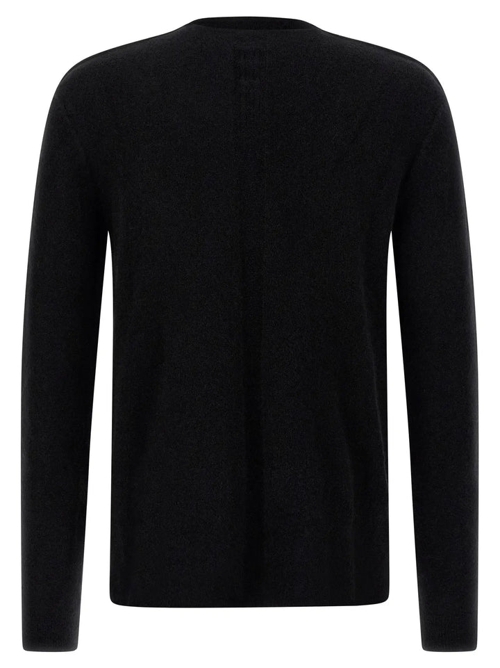 Rick Owens Black Wool Cardigan