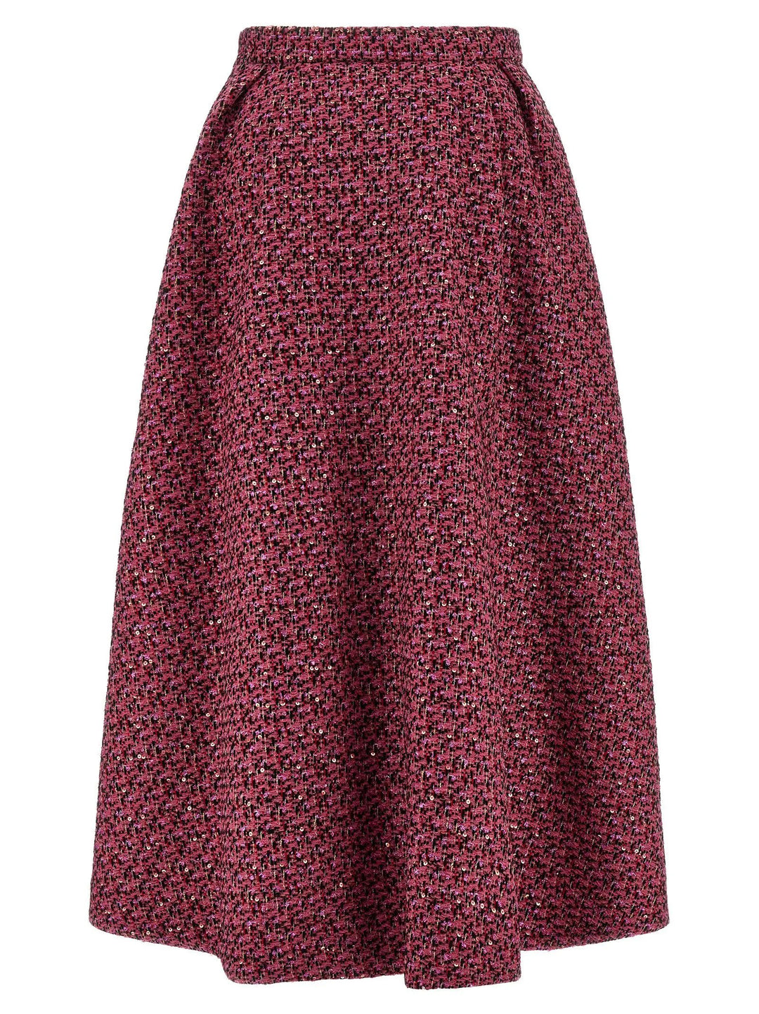 Alessandra Rich Multicolor Polyamide Midi Skirt
