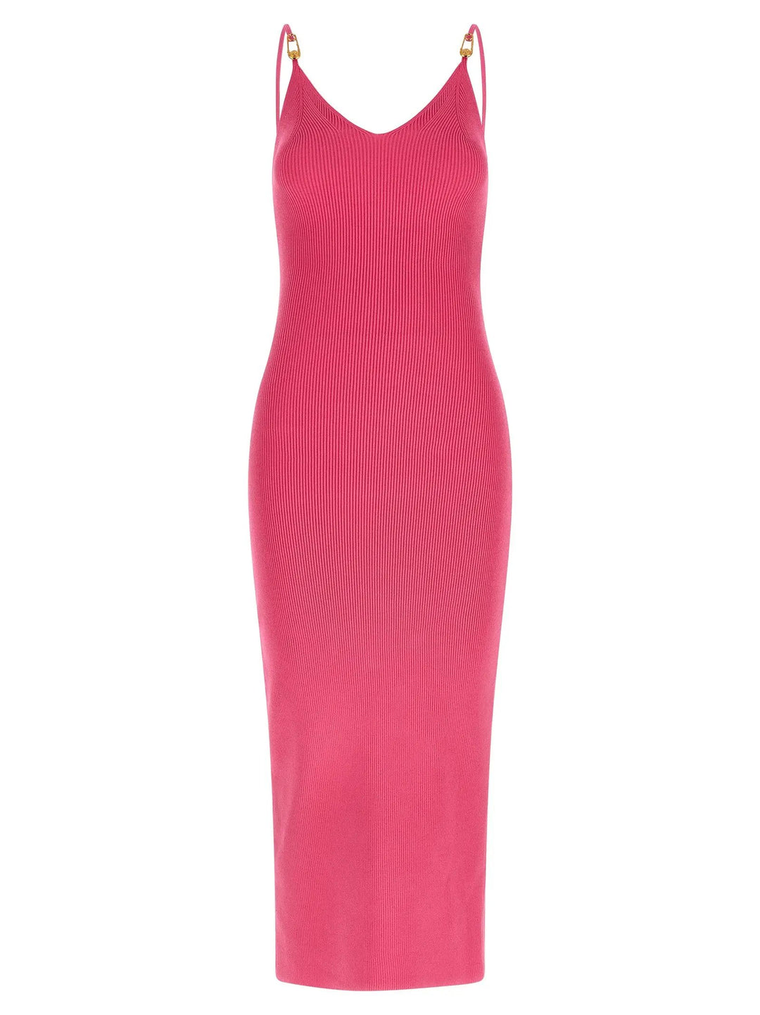 Versace Fuchsia Viscose Midi Dress