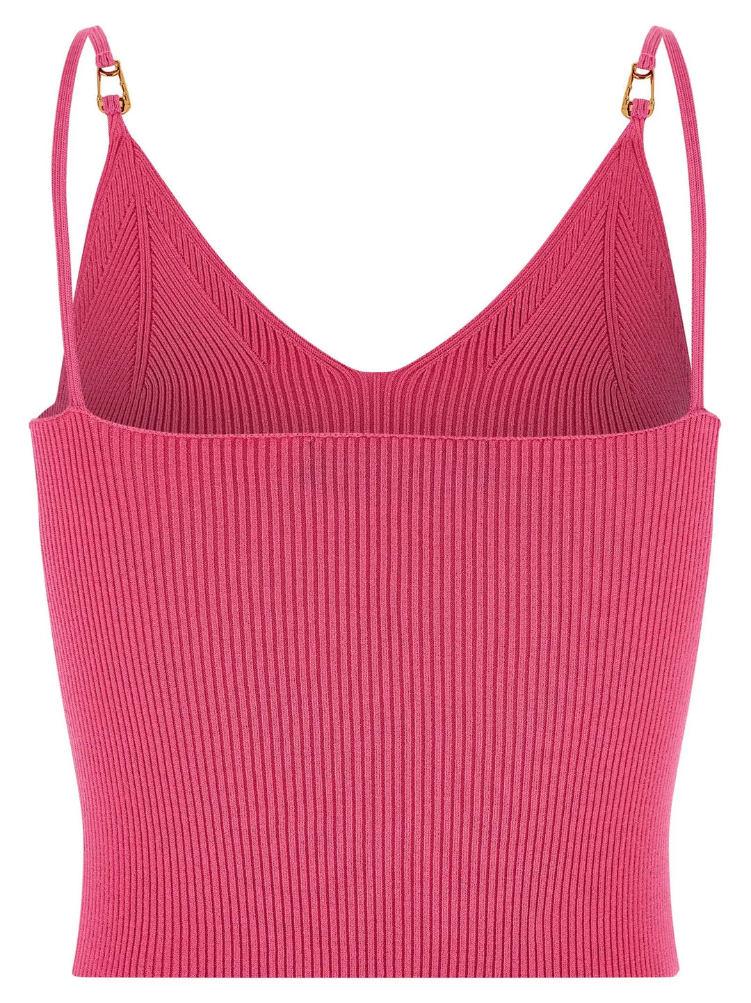Versace Fuchsia Viscose Sleeveles T-Shirt