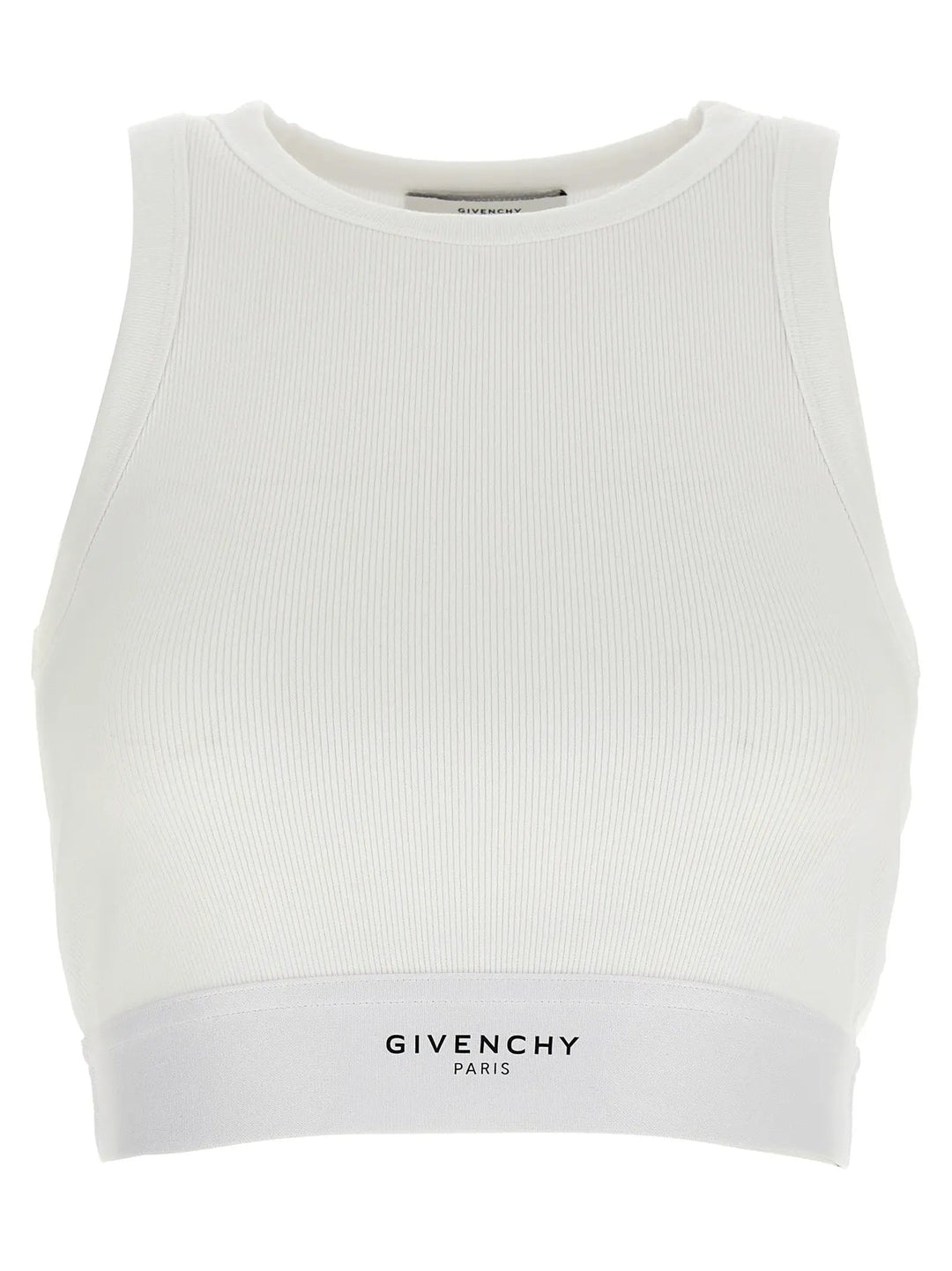 Givenchy White Cotton Tank Tops