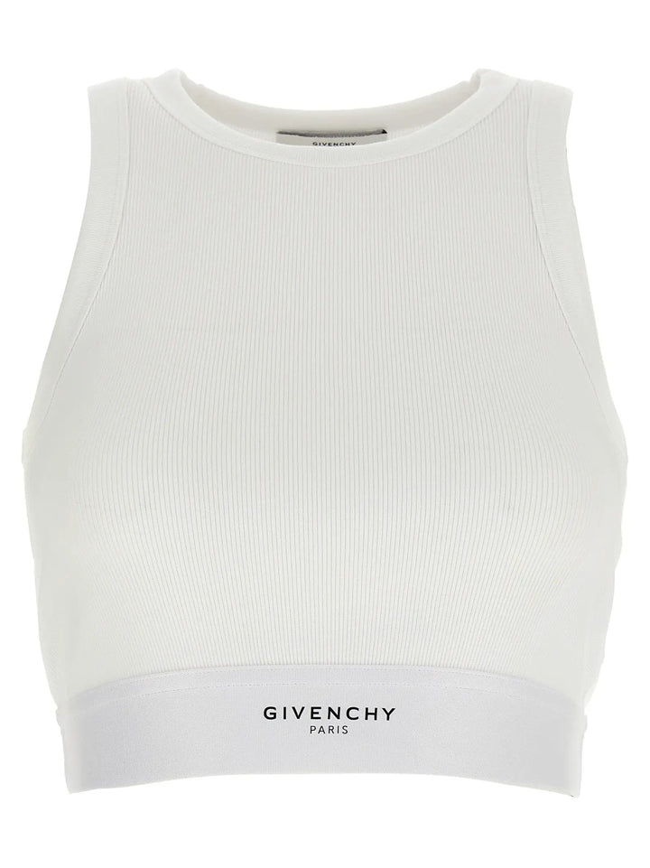 Givenchy White Cotton Tank Tops