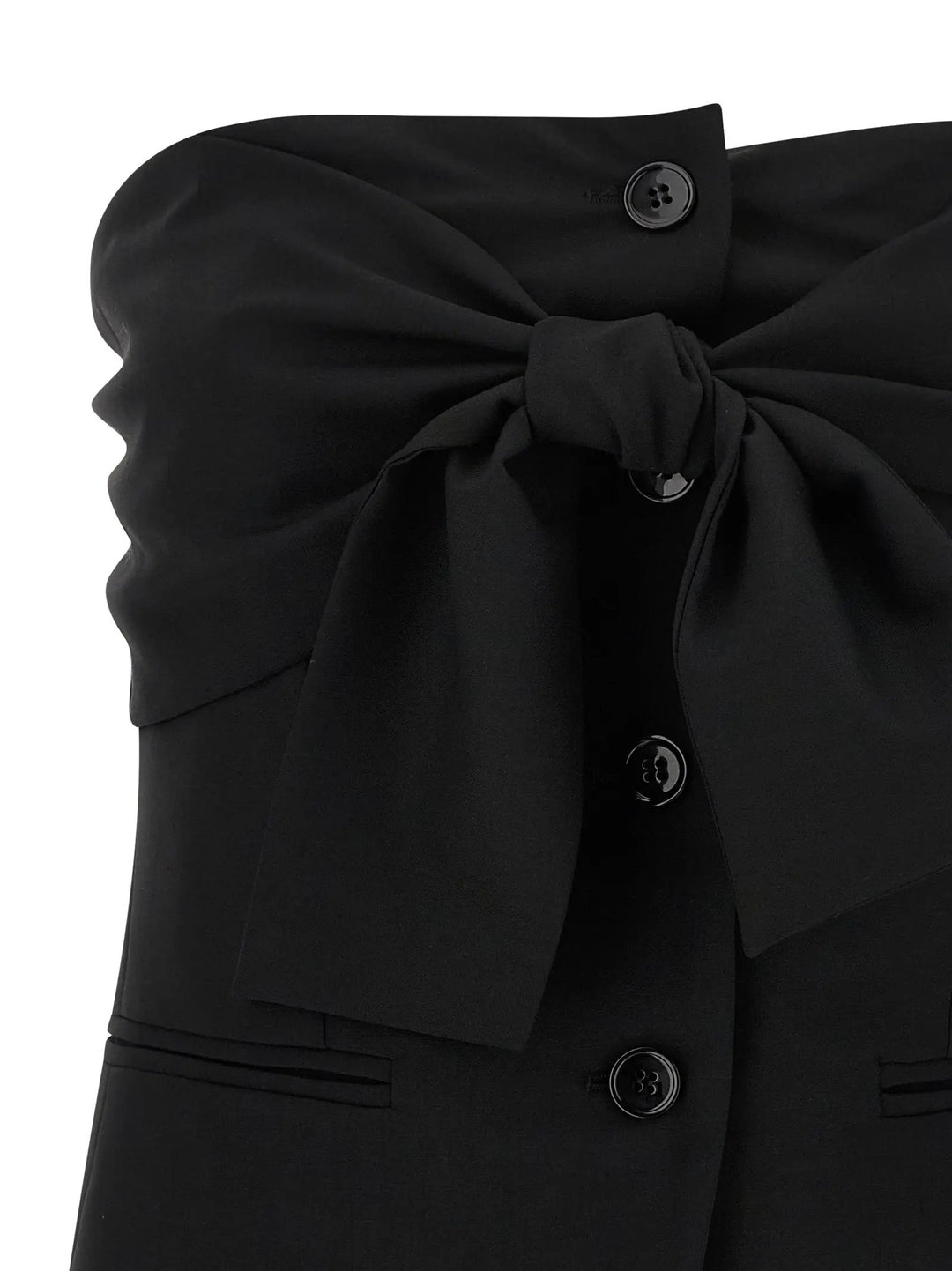 Max Mara Black Virgin Wool Tank Tops