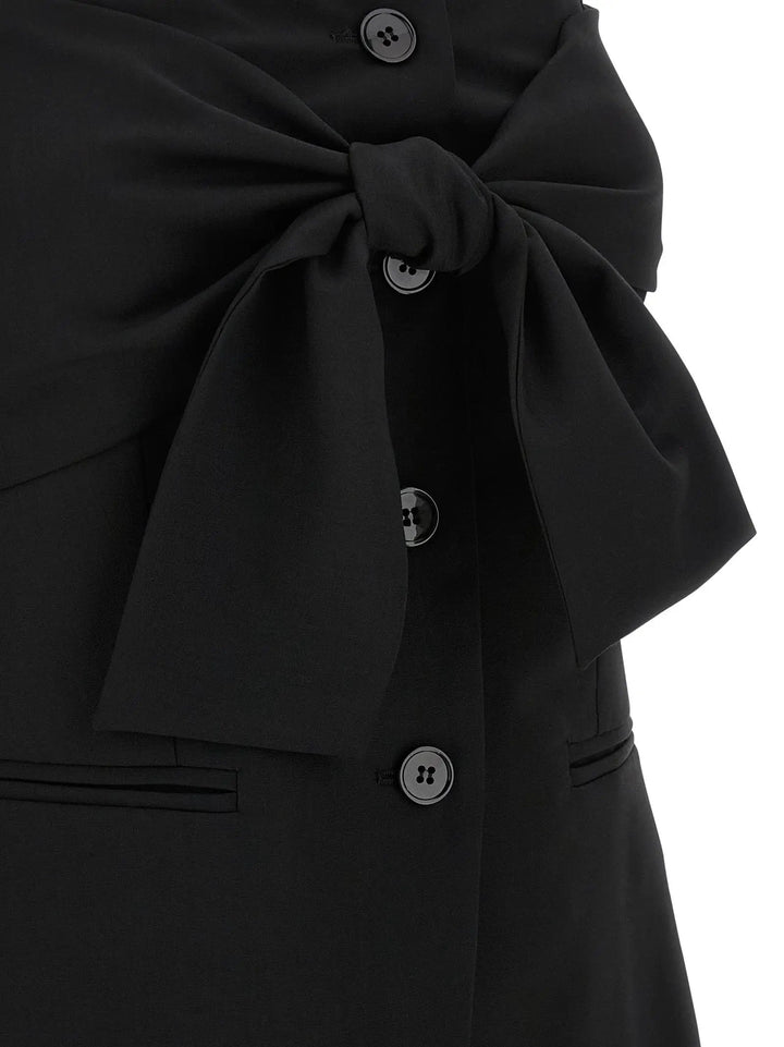 Max Mara Black Virgin Wool Tank Tops