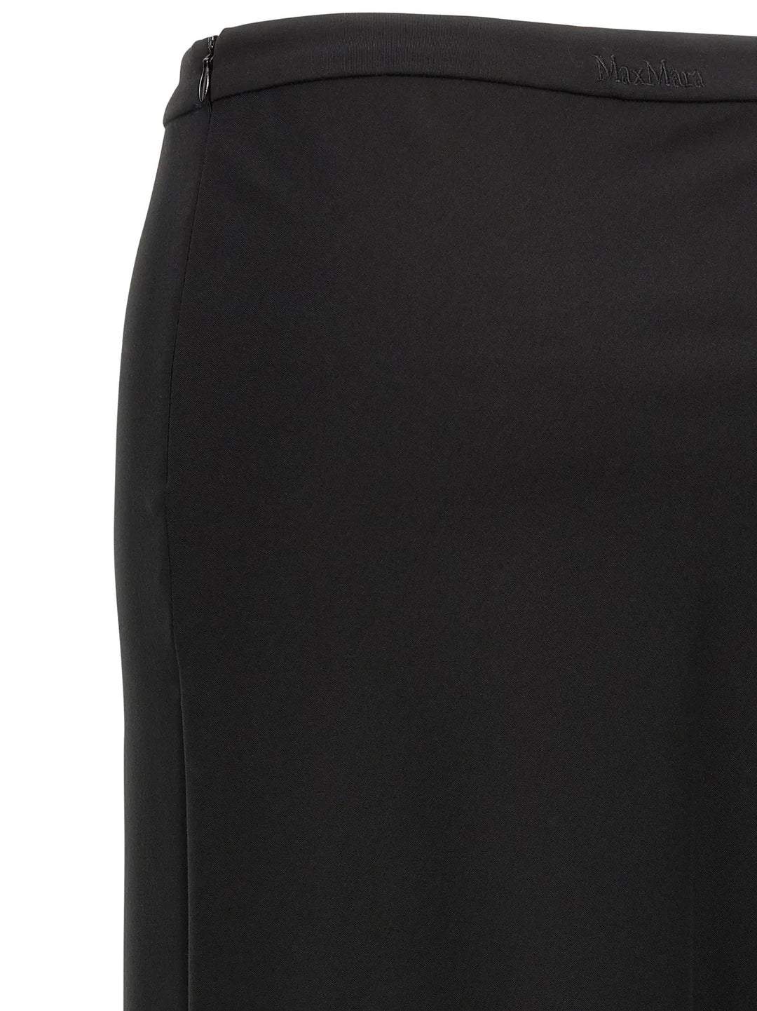 Max Mara Black Viscose Mini Skirt