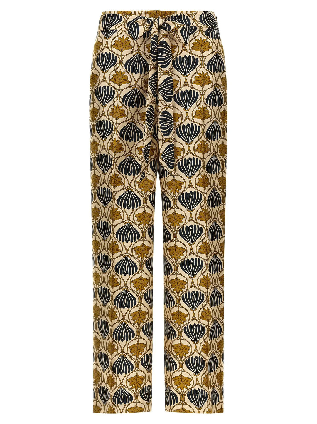 Max Mara Bicolor Silk Casual Pants