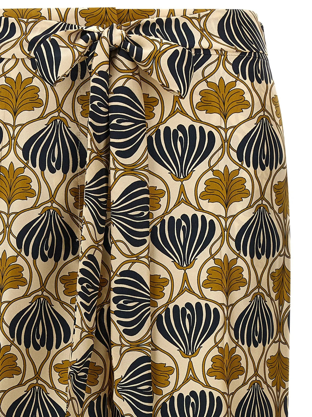 Max Mara Bicolor Silk Casual Pants