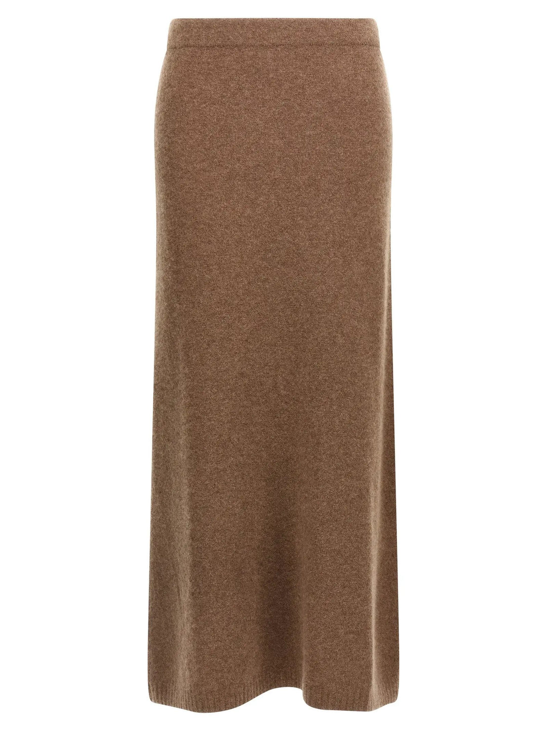 Max Mara Gray Cashmere Midi Skirt