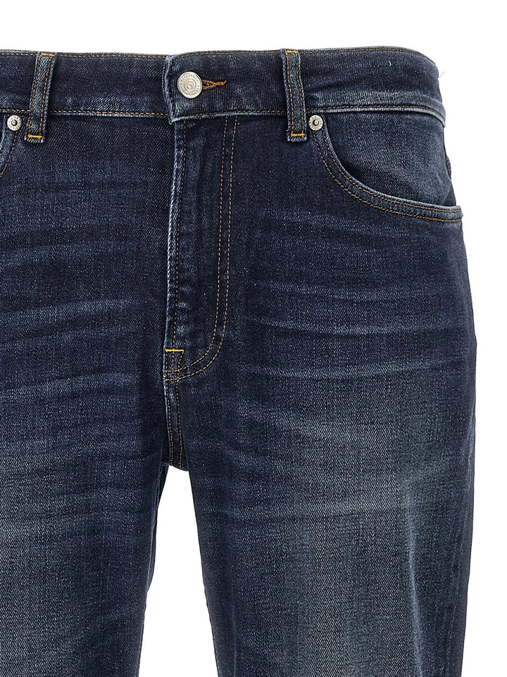 Department 5 Blue Cotton Straight-Leg Jeans