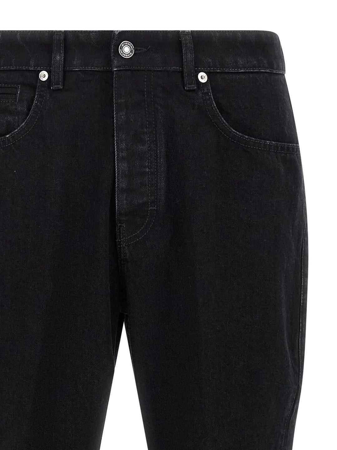 Givenchy Black Cotton Straight-Leg Jeans