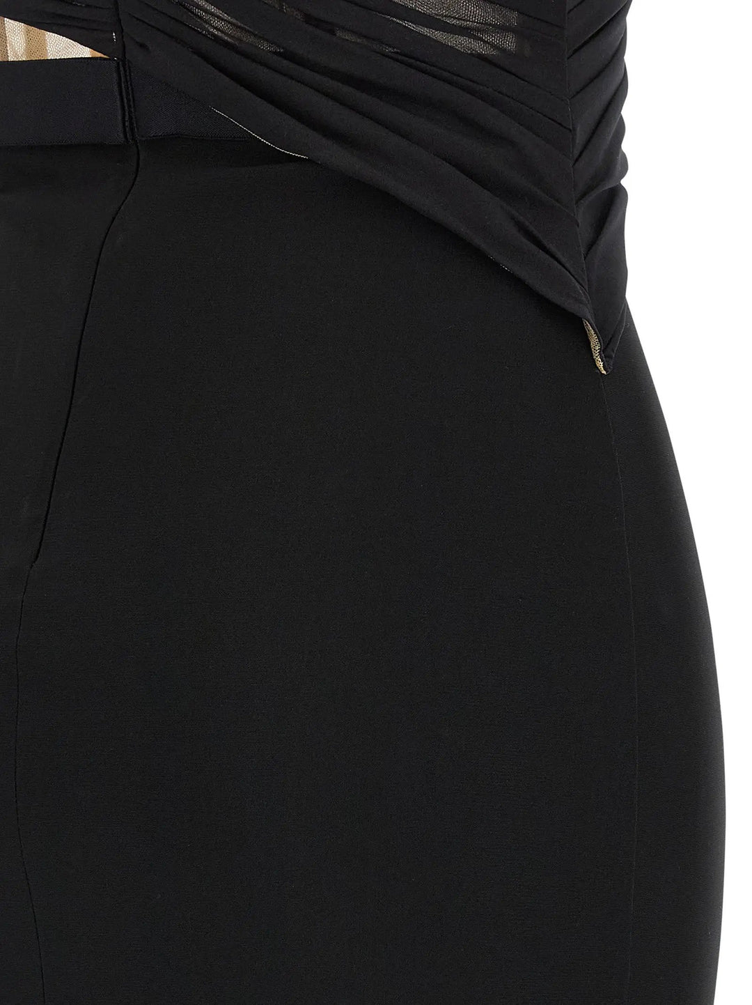 Nensi Dojaka Black Viscose Long Dress