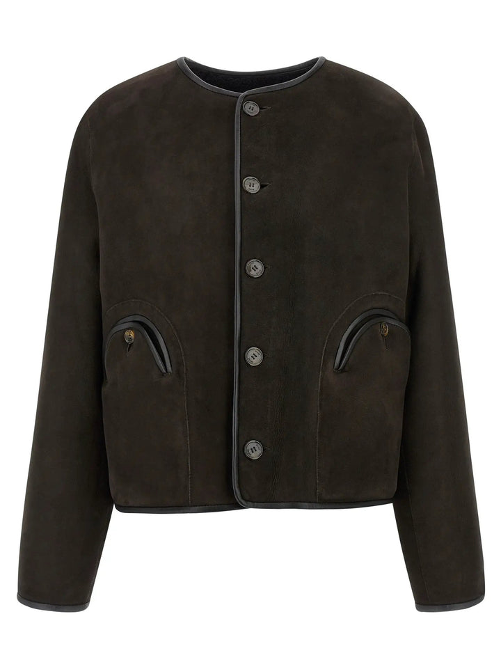 Blazé Milano Black Lamb Leather Shell Jacket
