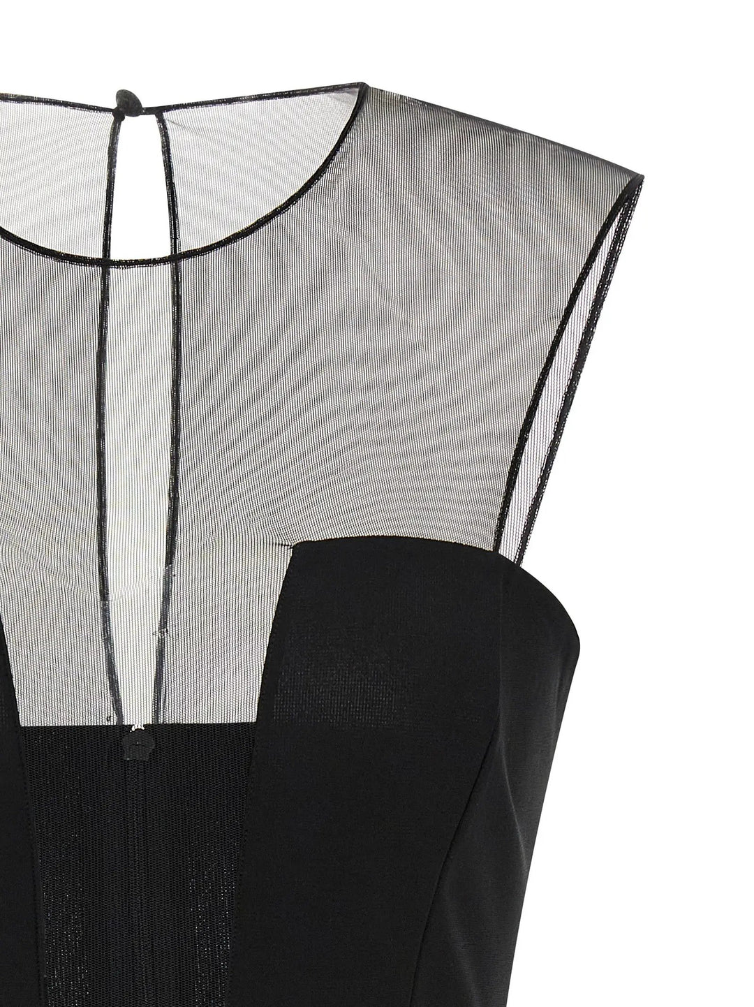 Nensi Dojaka Black Viscose Short Dress