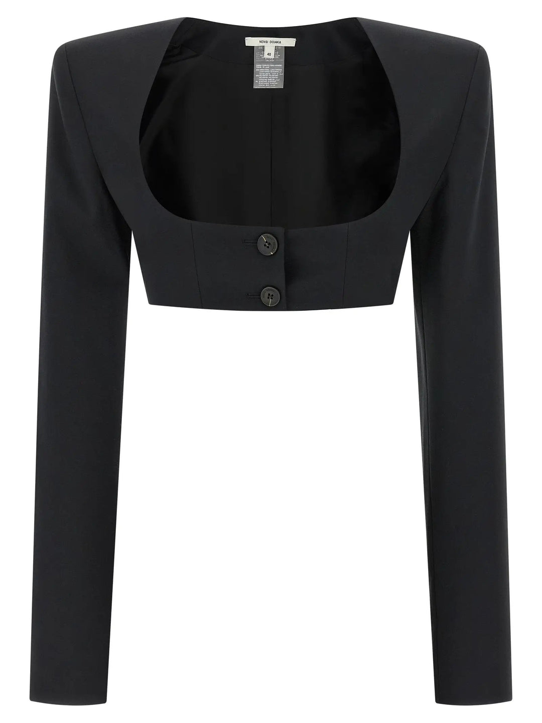 Nensi Dojaka Black Virgin Wool Blazer