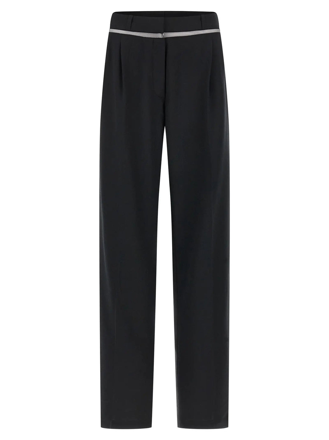 Nensi Dojaka Black Virgin Wool Casual Pants