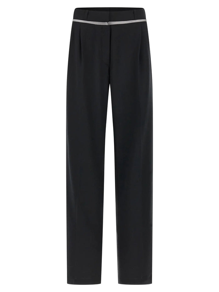 Nensi Dojaka Black Virgin Wool Casual Pants
