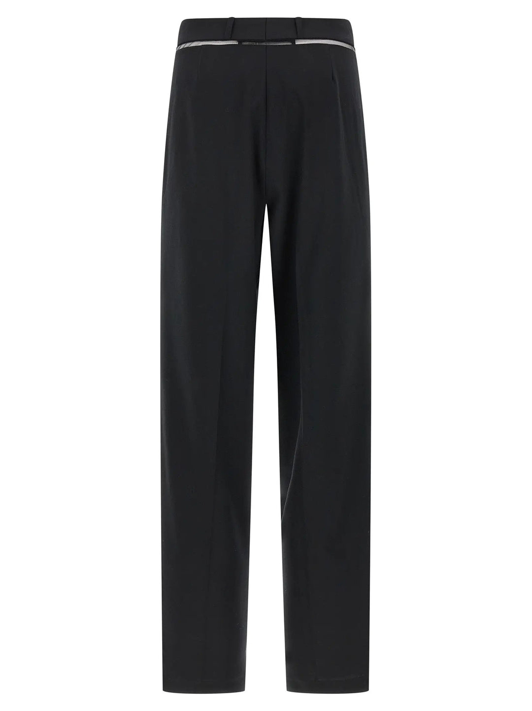 Nensi Dojaka Black Virgin Wool Casual Pants
