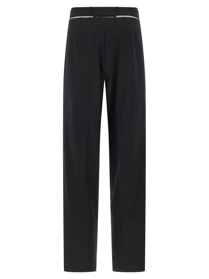 Nensi Dojaka Black Virgin Wool Casual Pants