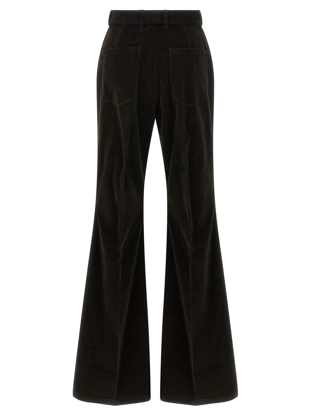 Ferragamo Brown Cotton Flared Pants