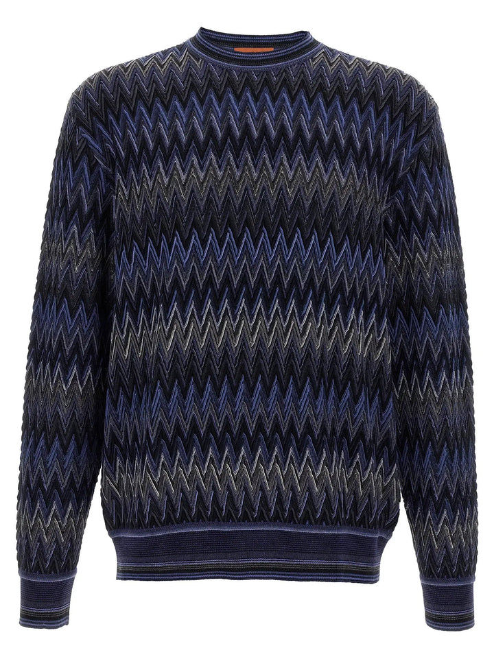Missoni Blue Wool Cardigan